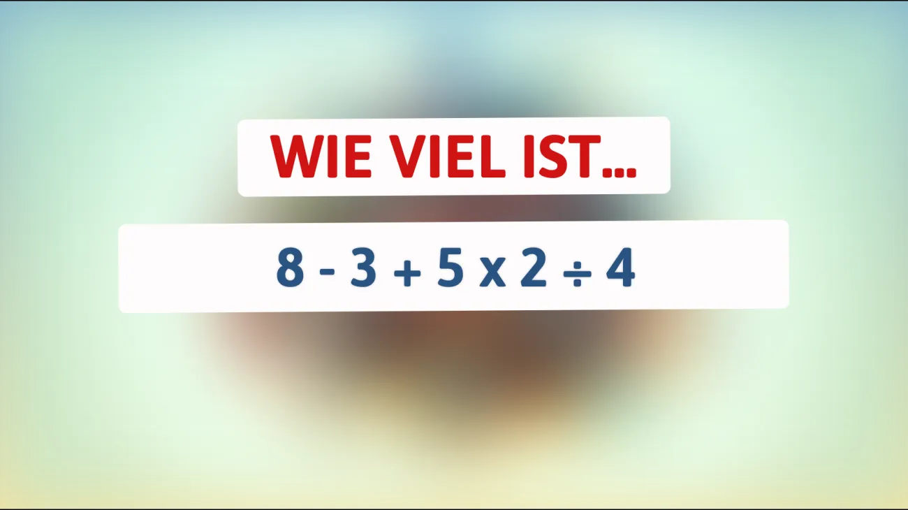 Nur 1 von 100 kann dieses verlockend einfache Mathe-Rätsel lösen: Kannst du es?"