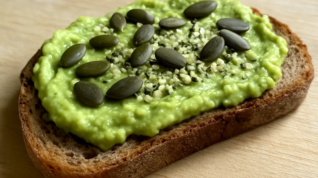 Kürbiskern-Avocado-Aufstrich mit Hanfsamen"
